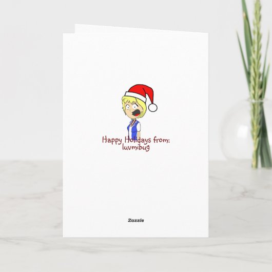 Cartes Pour Fêtes Annuelles Il Sait "Où" Tu as dormi. (Dos)