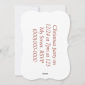 Cartes Pour Fêtes Annuelles Il semble trop habillé d'une façon ou d'une autre (Dos)