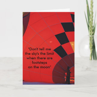 Cartes Pour Fêtes Annuelles Il y a des pas sur la Lune