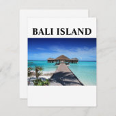 CARTES POUR FÊTES ANNUELLES ÎLE BALI (Devant / Derrière)