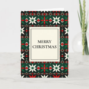 Cartes Pour Fêtes Annuelles Île scandinave Joyeux Noël (Intérieur vierge)