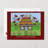 Cartes Pour Fêtes Annuelles I'll be Home for Easter! (Devant / Derrière)