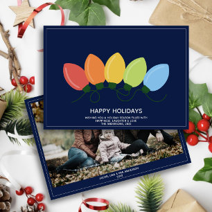 Cartes Pour Fêtes Annuelles Illuminations graphiques modernes Photo de Noël