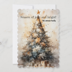 Cartes Pour Fêtes Annuelles Illuminer l'esprit de vacances