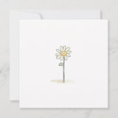 Cartes Pour Fêtes Annuelles Illustration Daisy - Fleur Douce Simple (Devant)