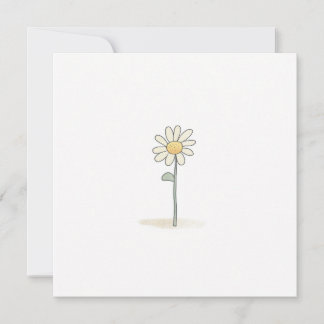 Cartes Pour Fêtes Annuelles Illustration Daisy - Fleur Douce Simple