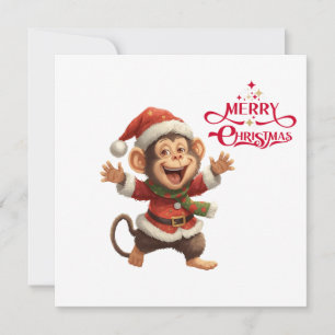 Cartes Pour Fêtes Annuelles Illustration d'animal de Noël cosy – Joie d'hiver