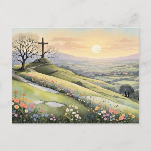 Cartes Pour Fêtes Annuelles illustration d'art du lever de soleil de Pâques