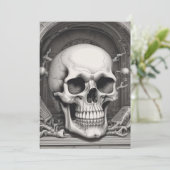 Cartes Pour Fêtes Annuelles Illustration de crâne (Debout devant)