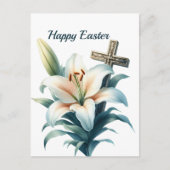 Cartes Pour Fêtes Annuelles Illustration de la croix blanche de Pâques (Devant)