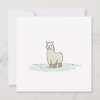 Cartes Pour Fêtes Annuelles Illustration de la llama mignonne - Adorable et ca
