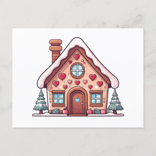 Cartes Pour Fêtes Annuelles Illustration de la maison Festive Gingerbread