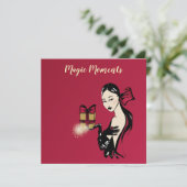 Cartes Pour Fêtes Annuelles Illustration de la mode de Noël avec colis (Debout devant)
