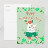 Cartes Pour Fêtes Annuelles Illustration de la Saint-Patrick (Devant / Derrière)
