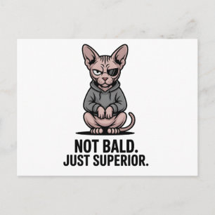 Cartes Pour Fêtes Annuelles Illustration de l'attitude du chat Sphynx supérieu