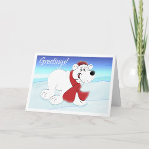 Cartes Pour Fêtes Annuelles Illustration de l'ours polaire