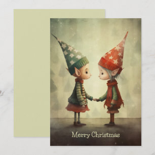 Cartes Pour Fêtes Annuelles Illustration de lutins mignons