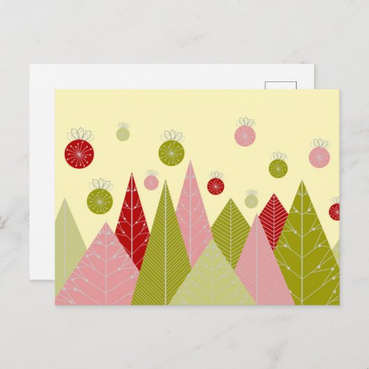 Cartes Pour Fêtes Annuelles Illustration de Noël festif (Devant / Derrière)