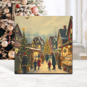 Cartes Pour Fêtes Annuelles Illustration de Noël Vintage