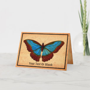 Cartes Pour Fêtes Annuelles Illustration de papillon vintage