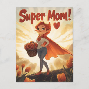 Cartes Pour Fêtes Annuelles Illustration de Super Maman