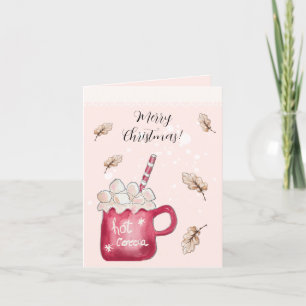 Cartes Pour Fêtes Annuelles Illustration de vacances au cacao chaud