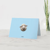 Cartes Pour Fêtes Annuelles Illustration des moutons à oeil croisé Texte perso