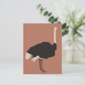 Cartes Pour Fêtes Annuelles Illustration d'Ostrich Bird (Debout devant)