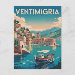Cartes Pour Fêtes Annuelles Illustration d'une affiche de voyage vintage de Ve