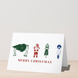 Cartes Pour Fêtes Annuelles Illustration joyeux Noël mignonne