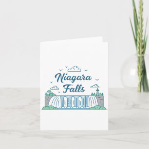 Cartes Pour Fêtes Annuelles Illustration minimaliste de style plat des chutes