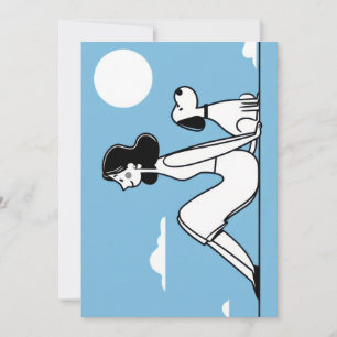 Cartes Pour Fêtes Annuelles Illustration minimaliste d'une femme et d'un chien
