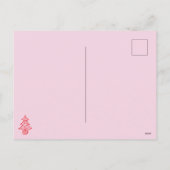 Cartes Pour Fêtes Annuelles Illustration moderne Scribble Doodle rose et rouge (Dos)