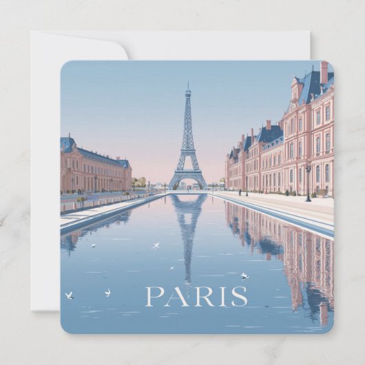 Cartes Pour Fêtes Annuelles illustration of eiffel tower in paris (Devant)