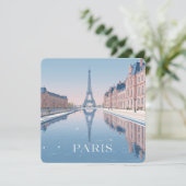 Cartes Pour Fêtes Annuelles illustration of eiffel tower in paris (Debout devant)