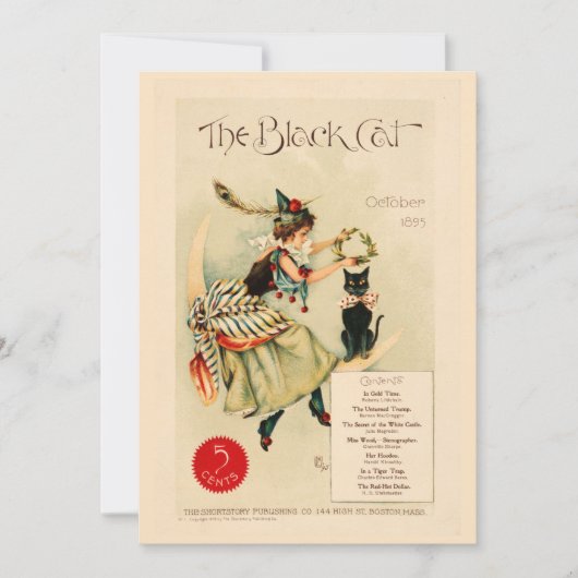 Cartes Pour Fêtes Annuelles Illustration vintage drôle d'Halloween (Devant)