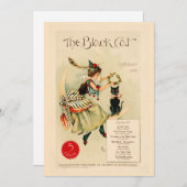 Cartes Pour Fêtes Annuelles Illustration vintage drôle d'Halloween (Devant / Derrière)