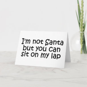 Cartes Pour Fêtes Annuelles Im pas Père Noël mais vous peut se reposer sur mon