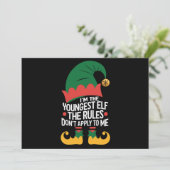 Cartes Pour Fêtes Annuelles I'm The Youngest Elf Matching Family Christmas (Debout devant)
