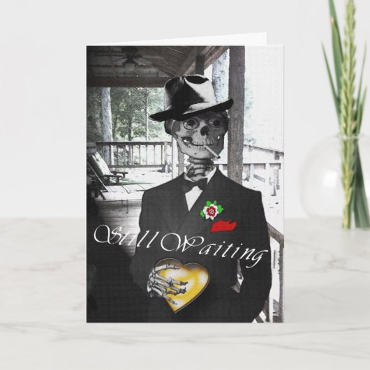 Cartes Pour Fêtes Annuelles Image de attente toujours de w/Background (Devant)