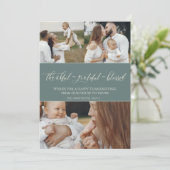 Cartes Pour Fêtes Annuelles Image de famille de "Grateful Blessé" (Debout devant)