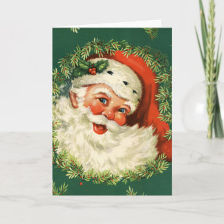 Cartes Pour Fêtes Annuelles Image vintage magnifique du père noël