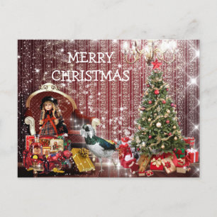 Cartes Pour Fêtes Annuelles Imaginaire chic heureux Postcart de Joyeux Noël