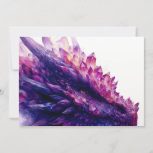 Cartes Pour Fêtes Annuelles Imaginaire mystique Améthyste cristal Dragon Bête