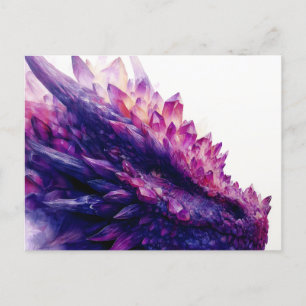 Cartes Pour Fêtes Annuelles Imaginaire mystique Améthyste cristal Dragon Bête