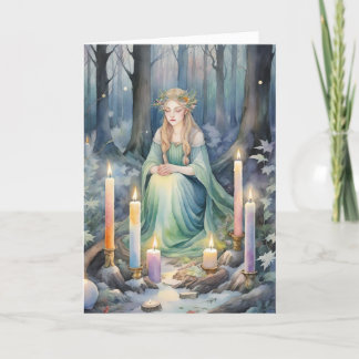 Cartes Pour Fêtes Annuelles Imbolc Goddess Candlemas Forest Celtic Wiccan