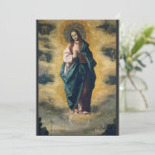 Cartes Pour Fêtes Annuelles Immaculée Conception par Zurbarán (Debout devant)
