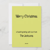 Cartes Pour Fêtes Annuelles Impression africaine nigériane pour Noël en swahil (Dos)