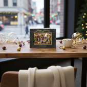 Cartes Pour Fêtes Annuelles Impression de luxe en faux cuir de crocodile noir