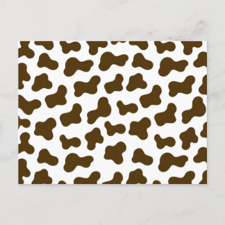 Cartes Pour Fêtes Annuelles Impression de vache Brown